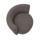 Ver imagem 5 de Poltrona Estofada 74cm x 68cm x 70cm Redonda Confortável para Sala ou Recepção Formato Orgânico