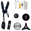 Ver imagem 7 de Roçadeira Anmax Cg430p 43cc C/ Carretel + Facas 2 Pontas, 3 Pontas, 40 Dentes e 80 Dentes
