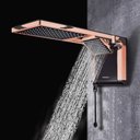 Ver imagem 3 de Chuveiro Elétrico Ducha Acqua Duo Rose Gold Preto 127v 5500w Lorenzetti Eletrônico
