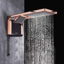 Ver imagem 1 de Chuveiro Elétrico Ducha Acqua Duo Rose Gold Preto 127v 5500w Lorenzetti Eletrônico