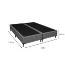Ver imagem 3 de Base Box Queen com 12 Pés em Madeira Cinza