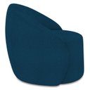 Ver imagem 6 de Poltrona Sala Giratória Redonda 91cm Steve Boucle Azul I01 - Mpozenato