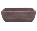 Ver imagem 1 de Vaso Planta 80x30 Jardineira Floreira Polietileno - MARROM CHOCOLATE 020