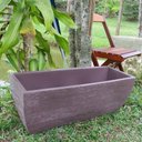 Ver imagem 3 de Vaso Planta 80x30 Jardineira Floreira Polietileno - MARROM CHOCOLATE 020