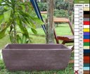Ver imagem 2 de Vaso Planta 80x30 Jardineira Floreira Polietileno - MARROM CHOCOLATE 020