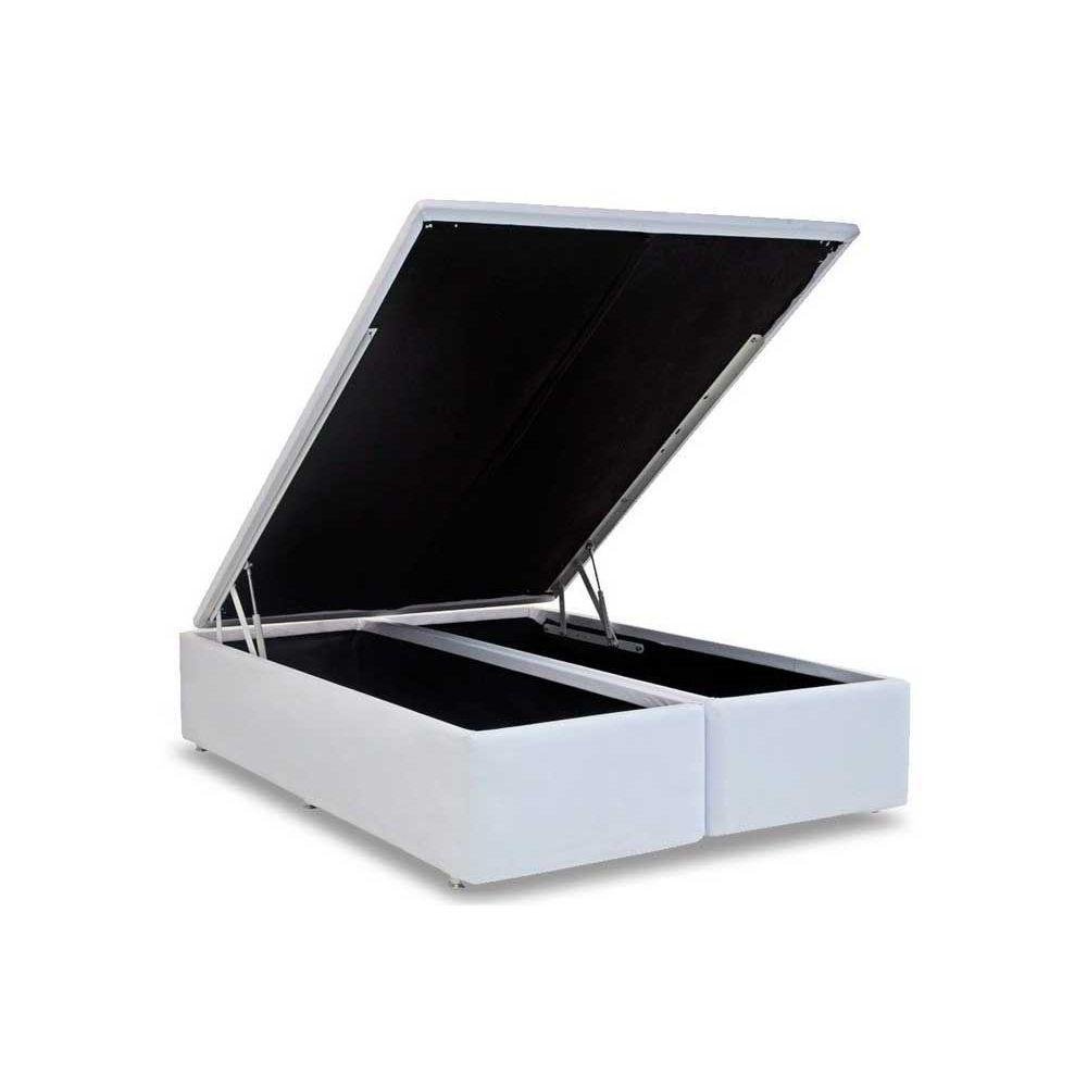 Cama Box Baú Queen Universal Courano White (158x198x35) - Ortobom - 1