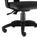 Ver imagem 3 de Cadeira Giratória Job Executiva Ergonômica Escritório Tecido Crepe Preto - Lyam Decor