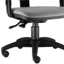 Ver imagem 3 de Cadeira Giratória Job L02 Executiva Ergonomica Escritório Crepe Cinza - Lyam Decor