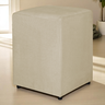 Puff Quadrado Decorativo Suede Bege - Fri Varejo - 1