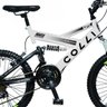 Bicicleta Colli Fulls Gps Aro 20 21 Marchas Suspensão Dupla 310 Branco - 3