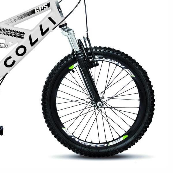 Bicicleta Colli Fulls GPS Aro 20 21 Marchas Suspensão Dupla 310 Branco - 4