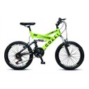 Ver imagem 1 de Bicicleta Colli Fulls GPS Aro 20 21 Marchas Suspensão Dupla 310 Amarelo Neon