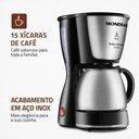 Ver imagem 2 de Cafeteira Elétrica Mondial Dolce Arome Preto/inox 550w 127v - C-34 Ji 15x