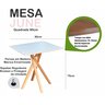 Mesa Quadrada de Madeira 90cm June na Cor Branca - 3