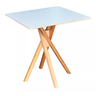 Mesa Quadrada de Madeira 90cm June na Cor Branca - 1
