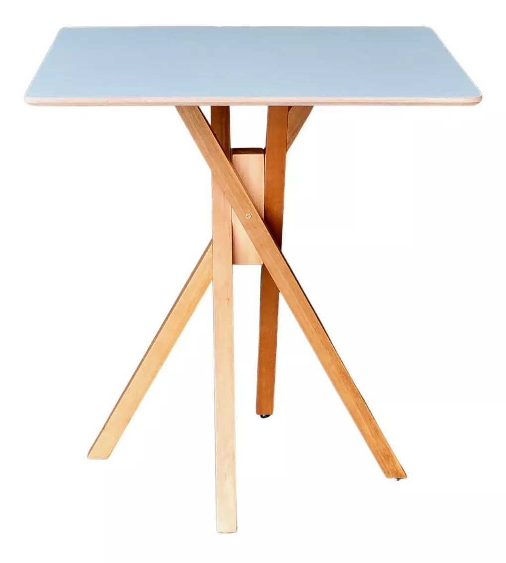 Mesa Quadrada de Madeira 90cm June na Cor Branca - 2