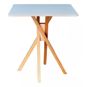 Ver imagem 2 de Mesa Quadrada de Madeira 90cm June na Cor Branca