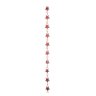 Cordão Estrela Rattan Decoração Natal 175Cm Vermelho - 1