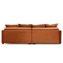 Ver imagem 7 de Sofá Cama Retrátil e Reclinável 2,30m com Molas Carol Veludo Terracota Adonai Estofados