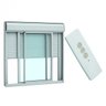 Janela de Alumínio Integrada Veneziana com Controle Remoto Alumifort 140 cm x 150 cm Sasazaki - 1