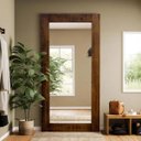 Ver imagem 1 de Espelho Retangular Rústico com Moldura Flower Canela 200cm X 100cm Iaza Móveis