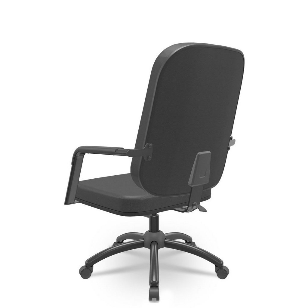 Cadeira Giratoria Operativa Plus Size suporta até 185kg Poliéster - Plaxmetal - 4