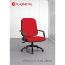 Ver imagem 5 de Cadeira Giratoria Operativa Plus Size suporta até 185kg Poliéster - Plaxmetal