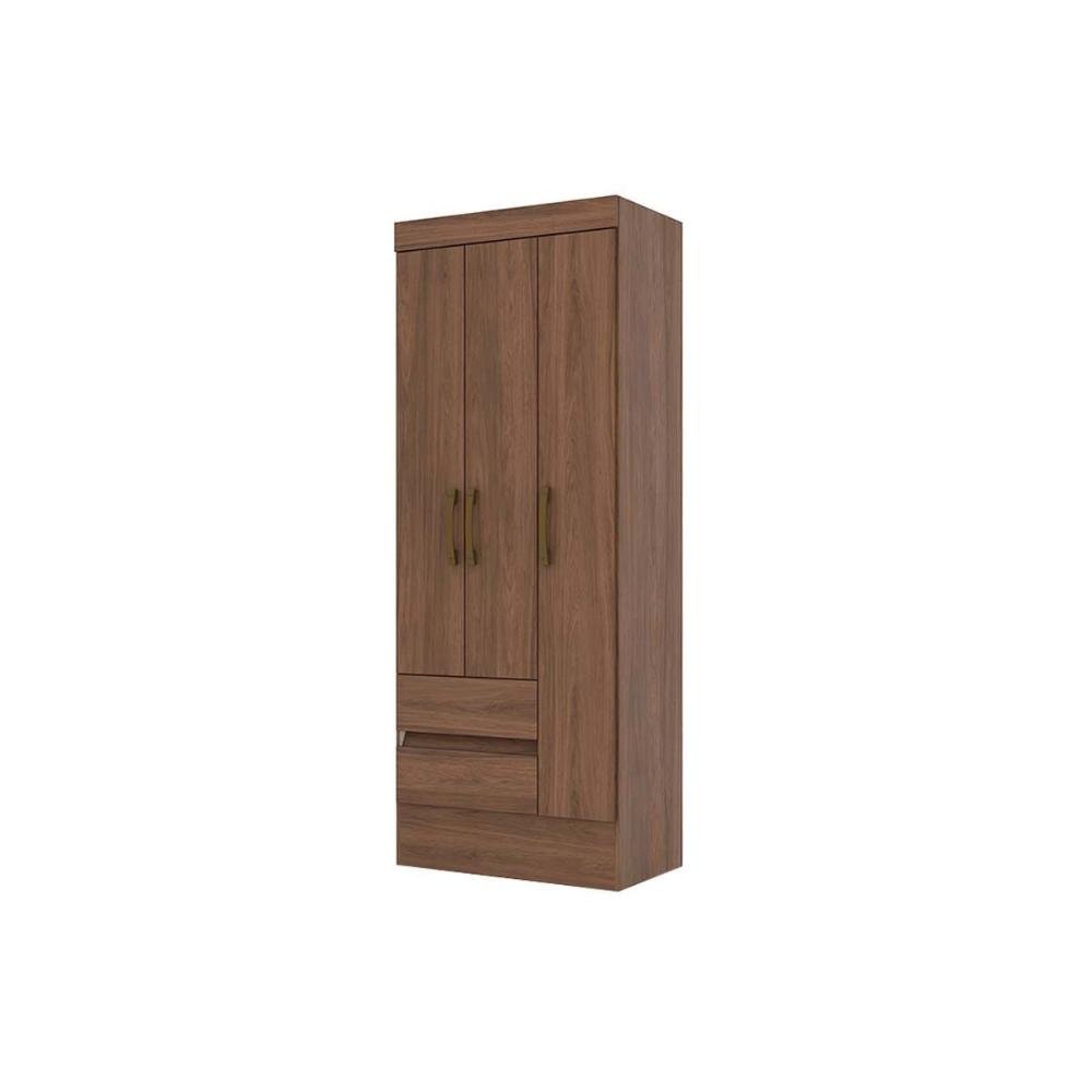 Guarda Roupa 3 Portas de Abrir e 2 Gavetas Briz Bs05 Nature/off White - Henn - 5