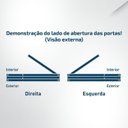 Ver imagem 7 de Kit Porta Pivotante Maciça de Eucalipto 214x107x14cm PM96 Cruzeiro Portas