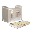 Ver imagem 2 de Berço Mini Cama Danny Areia Fosco com Colchão D18 de 10cm - Reller Móveis