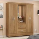 Ver imagem 2 de Guarda Roupa Capelinha 4 Portas 2 Gavetas Lord D02 Amendola Touch - Mpozenato