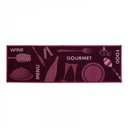 Ver imagem 2 de Passadeira para Cozinha Kapazi Cleankasa 120x40cm Menu com Antiderrapante