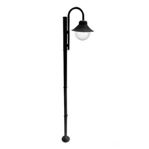 Poste de Jardim Saturno P28/1 com Globo preto 2,2mt Ideal