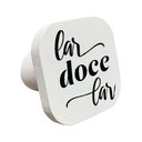 Ver imagem 3 de Suporte Decorativo de Madeira Lar Doce Lar Branco 6x6x5 cm - D’Rossi