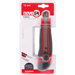 Estilete largo 18mm corpo plástico emborrachado - Nove54 - 2