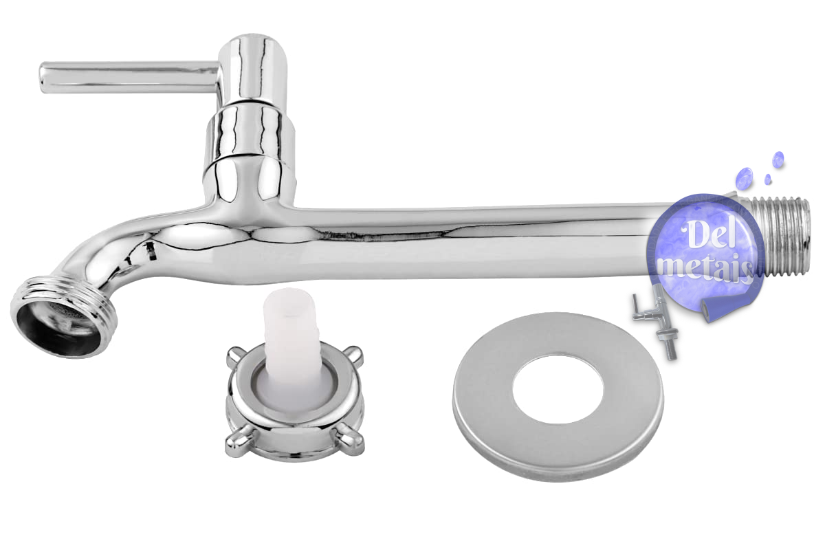 Torneira Tanque Jardim Coz. Parede Metal Com Bico 1159  Casagrande Mundial - 4