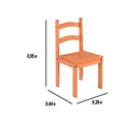 Ver imagem 6 de Conjunto de Mesa com 4 Cadeiras em Madeira Maciça Cor Mel