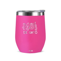 Copo Térmico Aduze Cuia Classic Mãe de Gato 300ml - Pink - 1