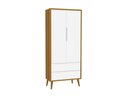 Ver imagem 1 de Guarda-Roupa para Quarto Infantil Retrô 2 Portas Classic New:Brancosavana/Madeira