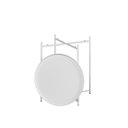Ver imagem 6 de Mesa Lateral em Metal Brass 52 Cm X 47 Cm Branca