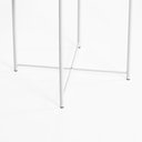 Ver imagem 5 de Mesa Lateral em Metal Brass 52 Cm X 47 Cm Branca
