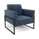 Ver imagem 6 de Sofá Namoradeira com 2 Poltronas Base Industrial Alta Preto Marisa Suede D03 - D\'rossi Cor Azul