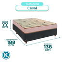 Ver imagem 3 de Conjunto Cama Box Azul Casal + Colchão D33 Maxsono Paropas