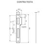 Kit Fechaduras Rolete Externa 721r55kit3pf 40mm Roseta Redonda Preta Zamac 3f - 3