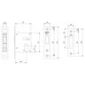 Kit Fechaduras Rolete Externa 721r55kit3pf 40mm Roseta Redonda Preta Zamac 3f - 4