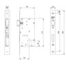 Kit Fechaduras Rolete Externa 721r55kit3pf 40mm Roseta Redonda Preta Zamac 3f - 2