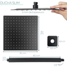 Chuveiro Inox Preto Fosco Ducha Quadrada 30x30 teto vertical - 5