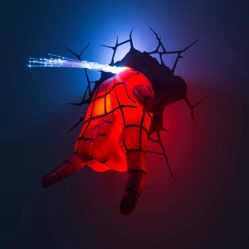 Luminária 3D Light FX Mão Homem de ARANHA - 8