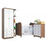 Quarto de Bebê Completo com Guarda Roupa Cômoda e Berço Mini Cama 100% Mdf Pega-pega Móveis - 2