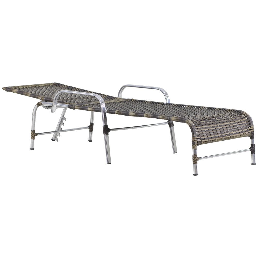 Kit 2 Espreguiçadeiras Catar em Alumínio para Piscina Jardim Trama Original - 4